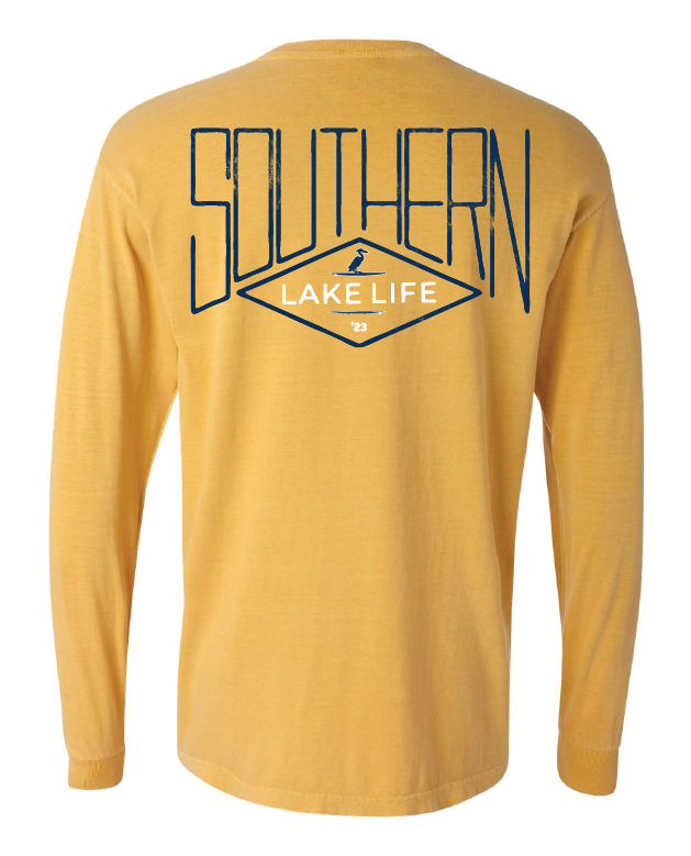 The Southern Lake Life: Diamond Logo - Long Sleeve - Mustard