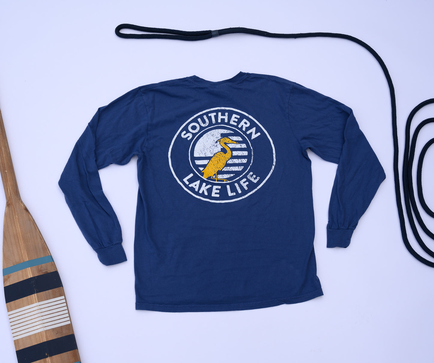 The Southern Lake Life - Circle Logo - Navy Blue - Long Sleeve