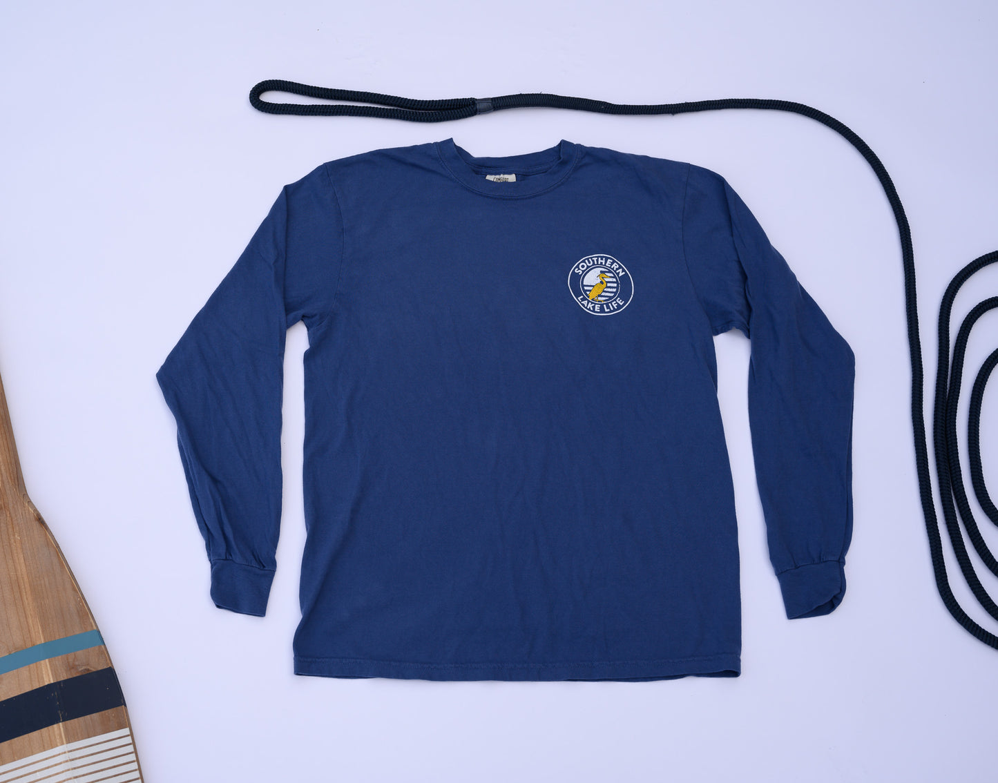 The Southern Lake Life - Circle Logo - Navy Blue - Long Sleeve