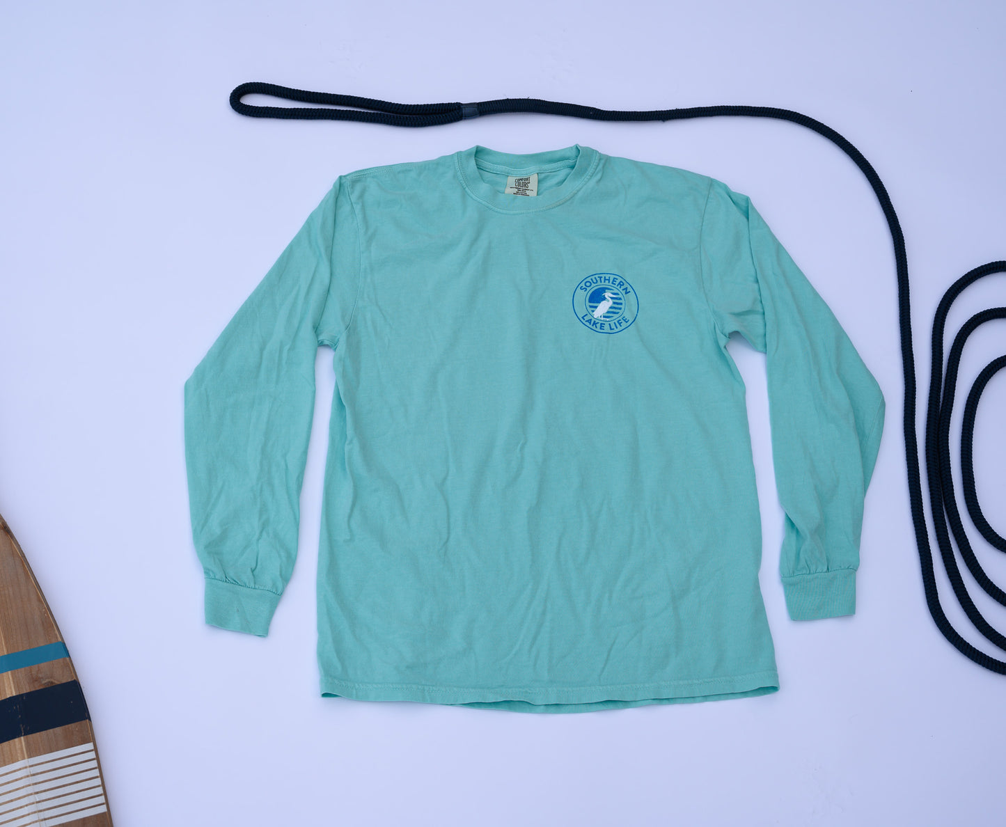 The Southern Lake Life: Heron Arch - Long Sleeve - Chalky Mint