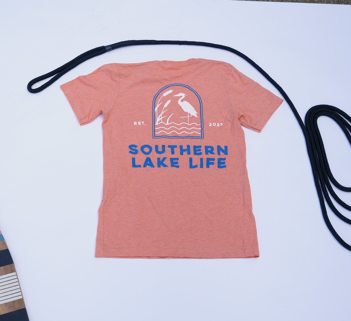The Southern Lake Life - Heron Arch - Short Sleeve - Heather Sunset