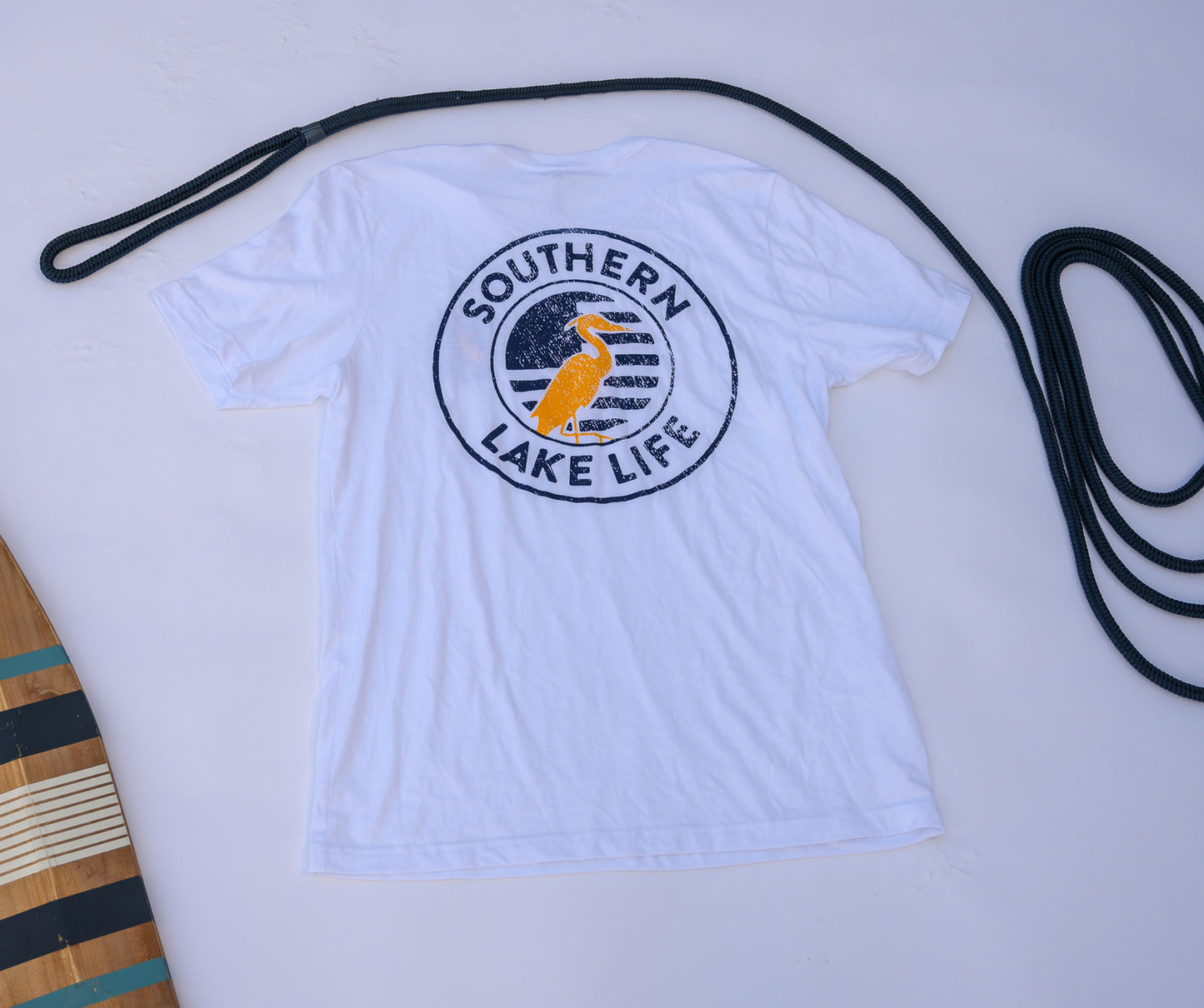 The Southern Lake Life: Circle Logo - Short Sleeve - White