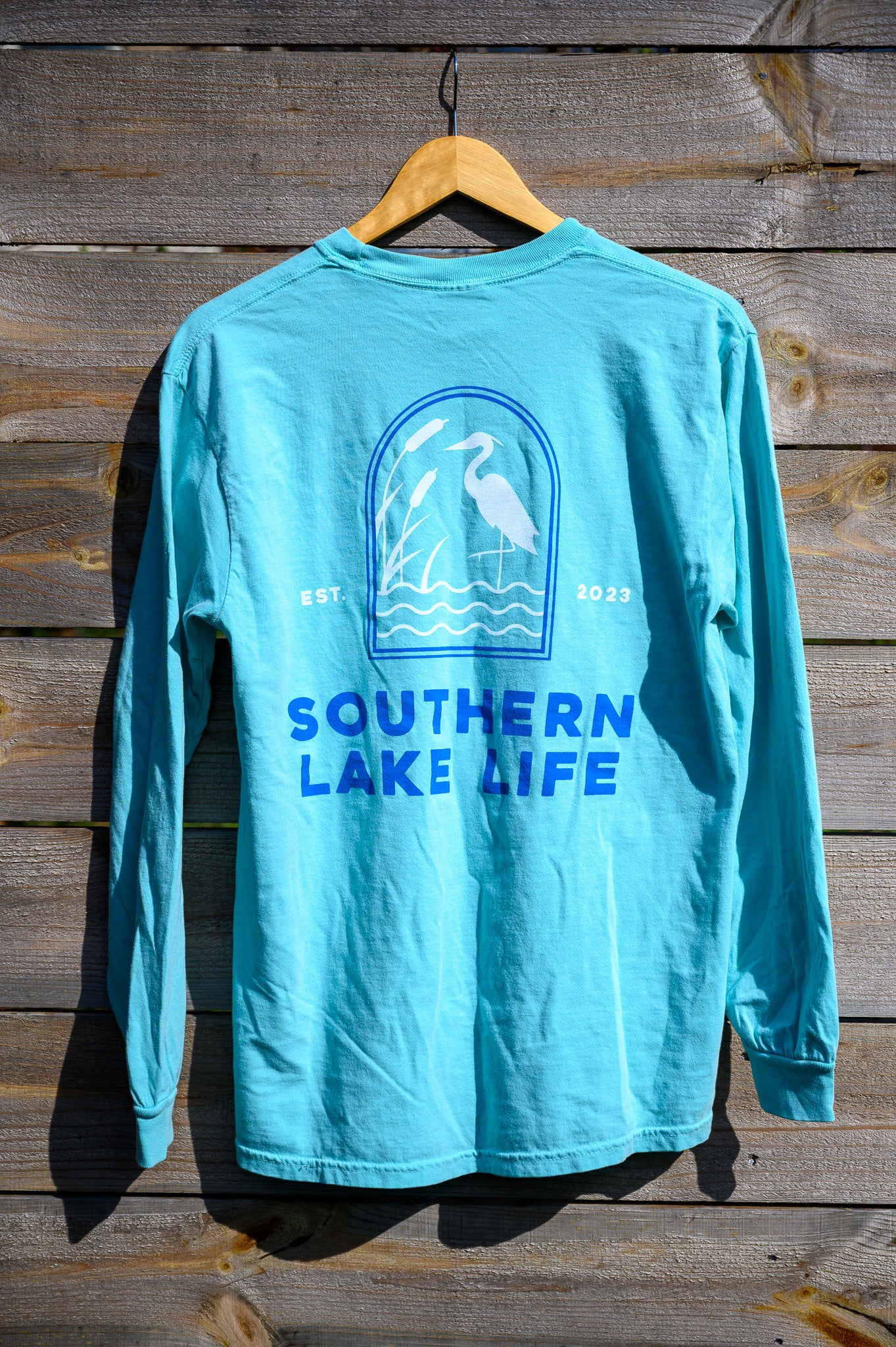 The Southern Lake Life: Heron Arch - Long Sleeve - Chalky Mint