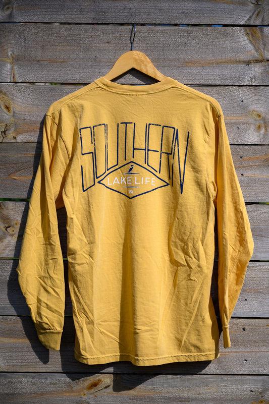 The Southern Lake Life: Diamond Logo - Long Sleeve - Mustard