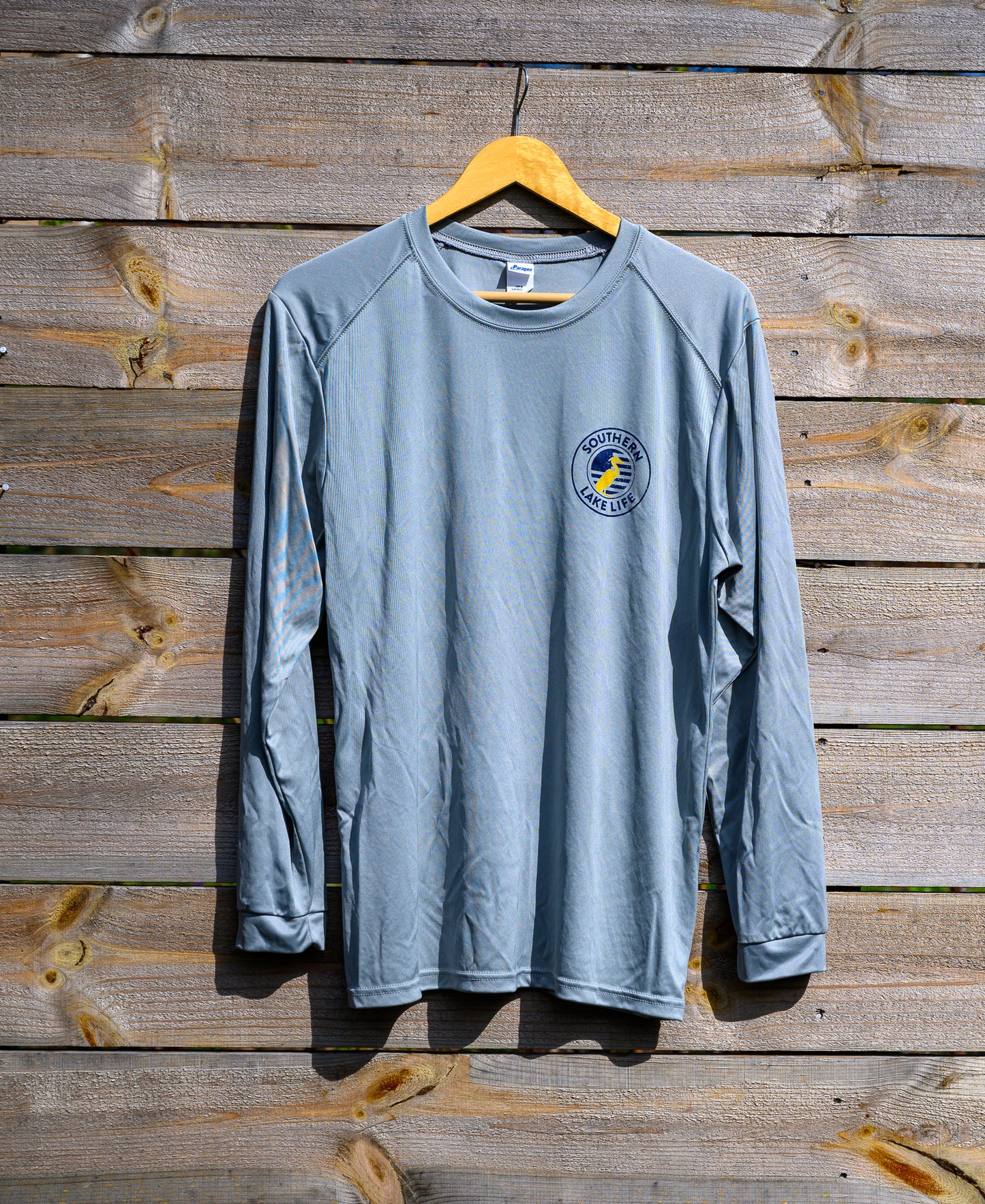 The Southern Lake Life: Diamond Logo Performance Long Sleeve - Gray