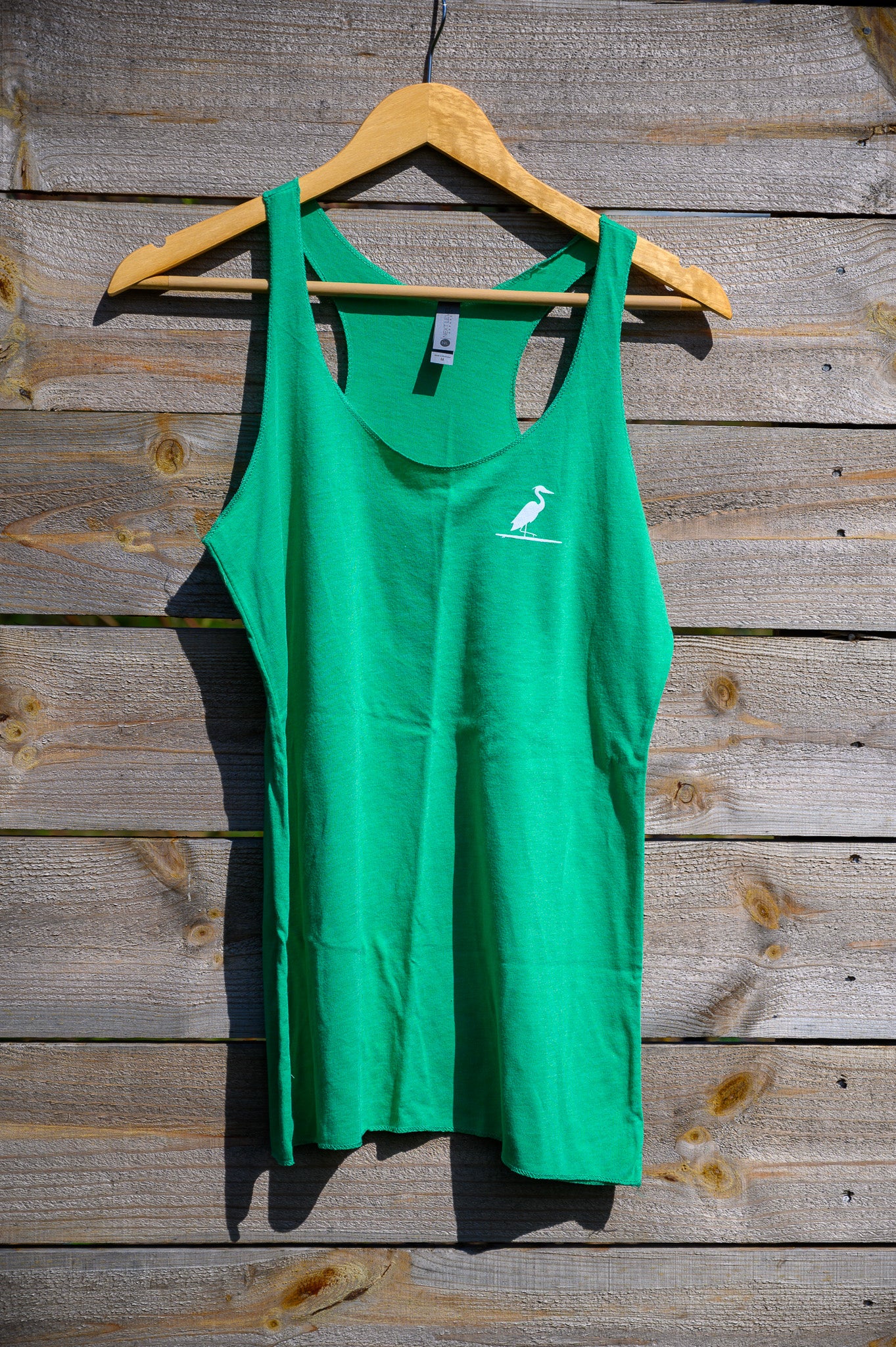 The Southern Lake Life - Heron Logo Ladies Tank - Green