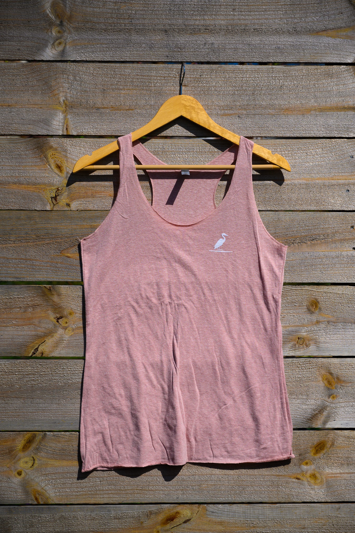 The Southern Lake Life - Heron Logo Ladies Tank - Heather Pink