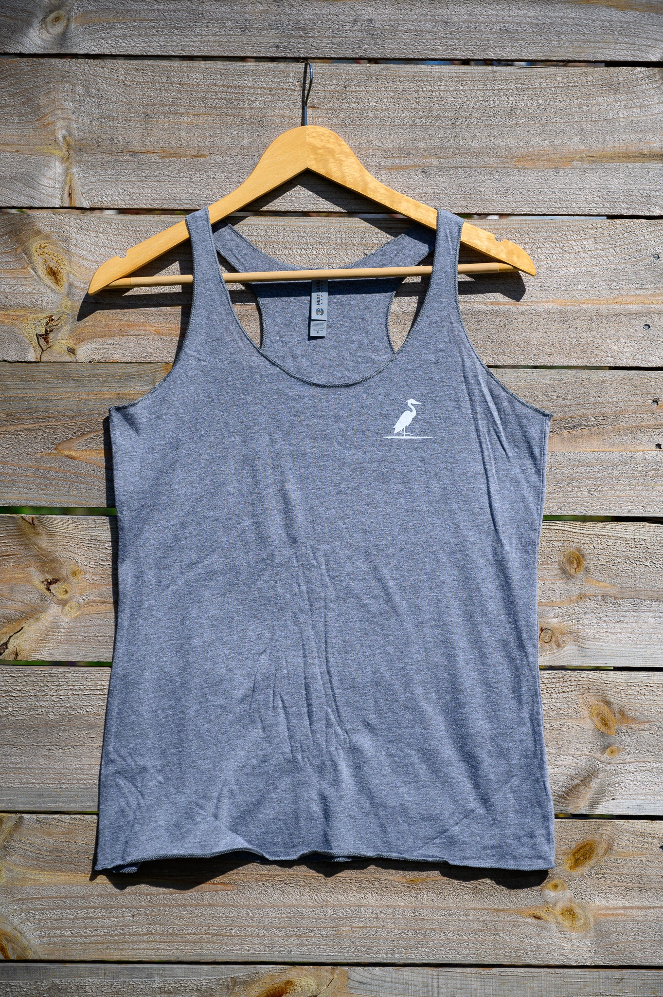 The Southern Lake Life - Heron Logo Ladies Tank - Charcoal