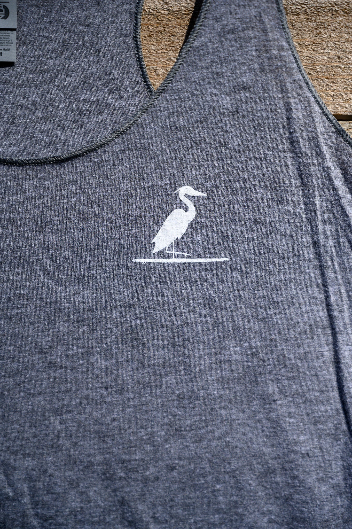 The Southern Lake Life - Heron Logo Ladies Tank - Charcoal