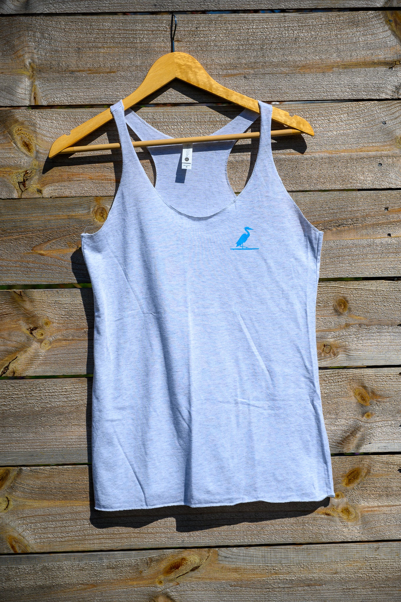 The Southern Lake Life - Heron Logo Ladies Tank - Heather White