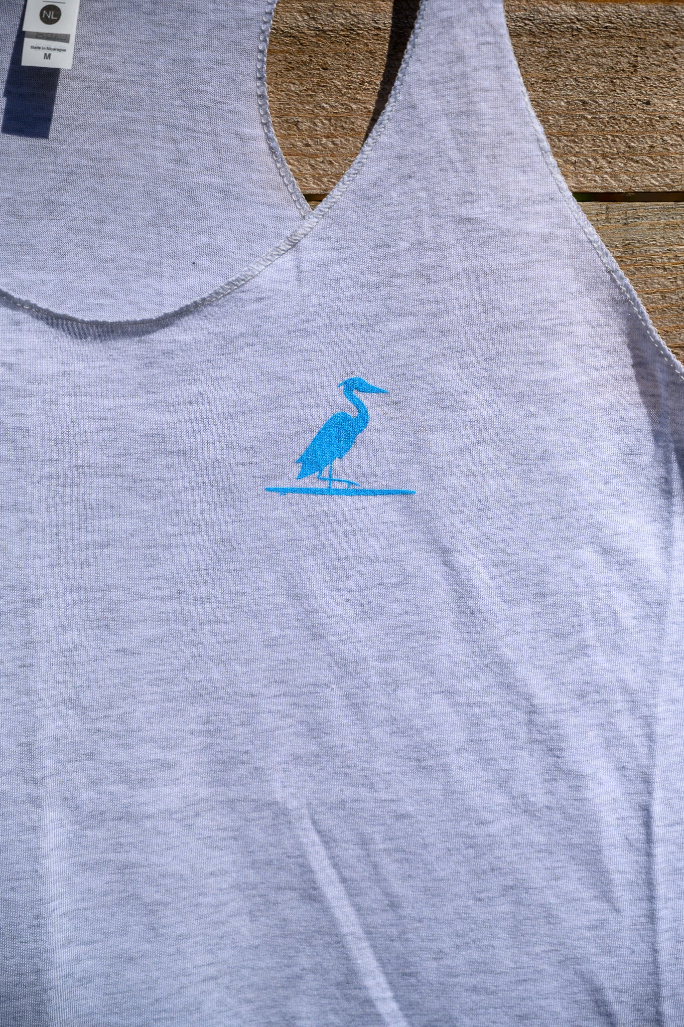 The Southern Lake Life - Heron Logo Ladies Tank - Heather White