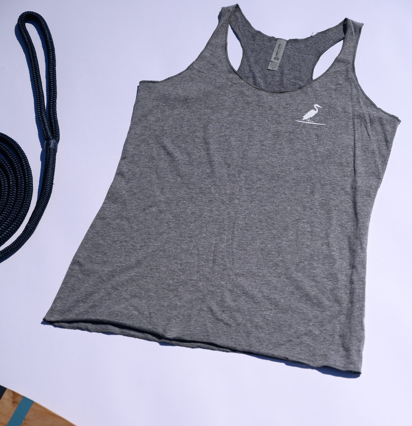 The Southern Lake Life - Heron Logo Ladies Tank - Charcoal