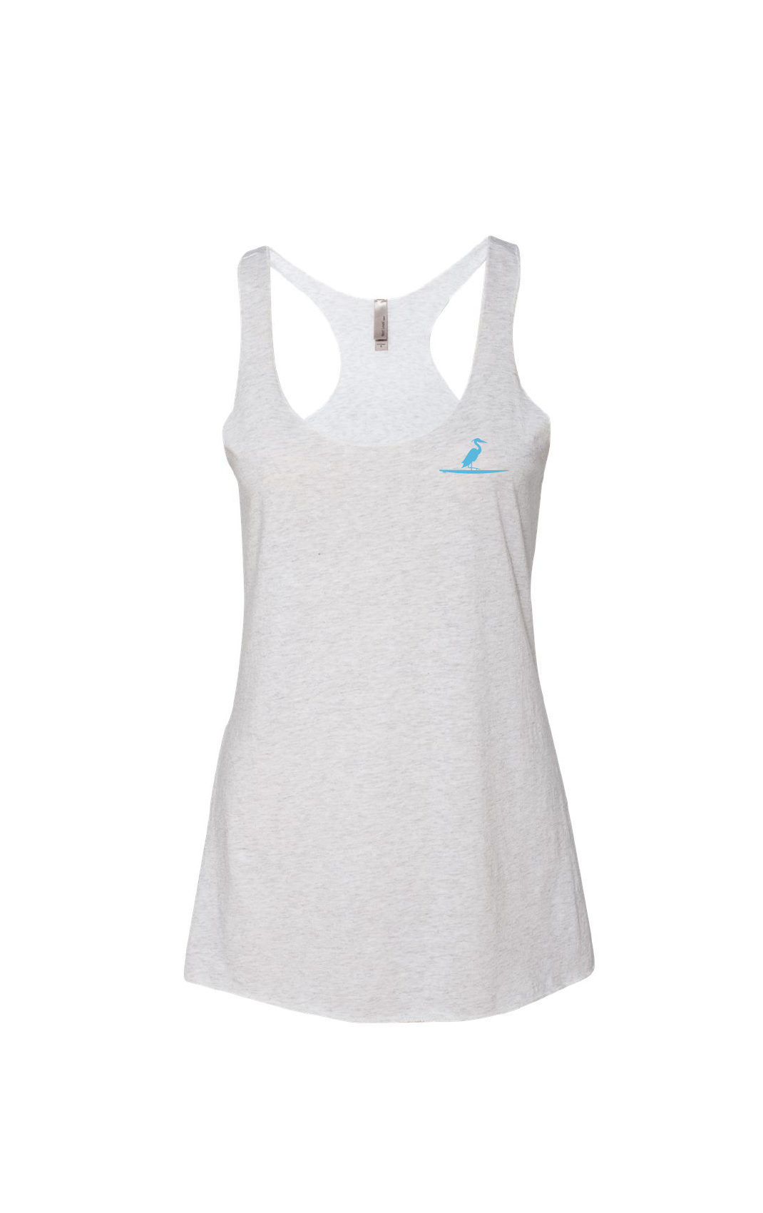 The Southern Lake Life - Heron Logo Ladies Tank - Heather White