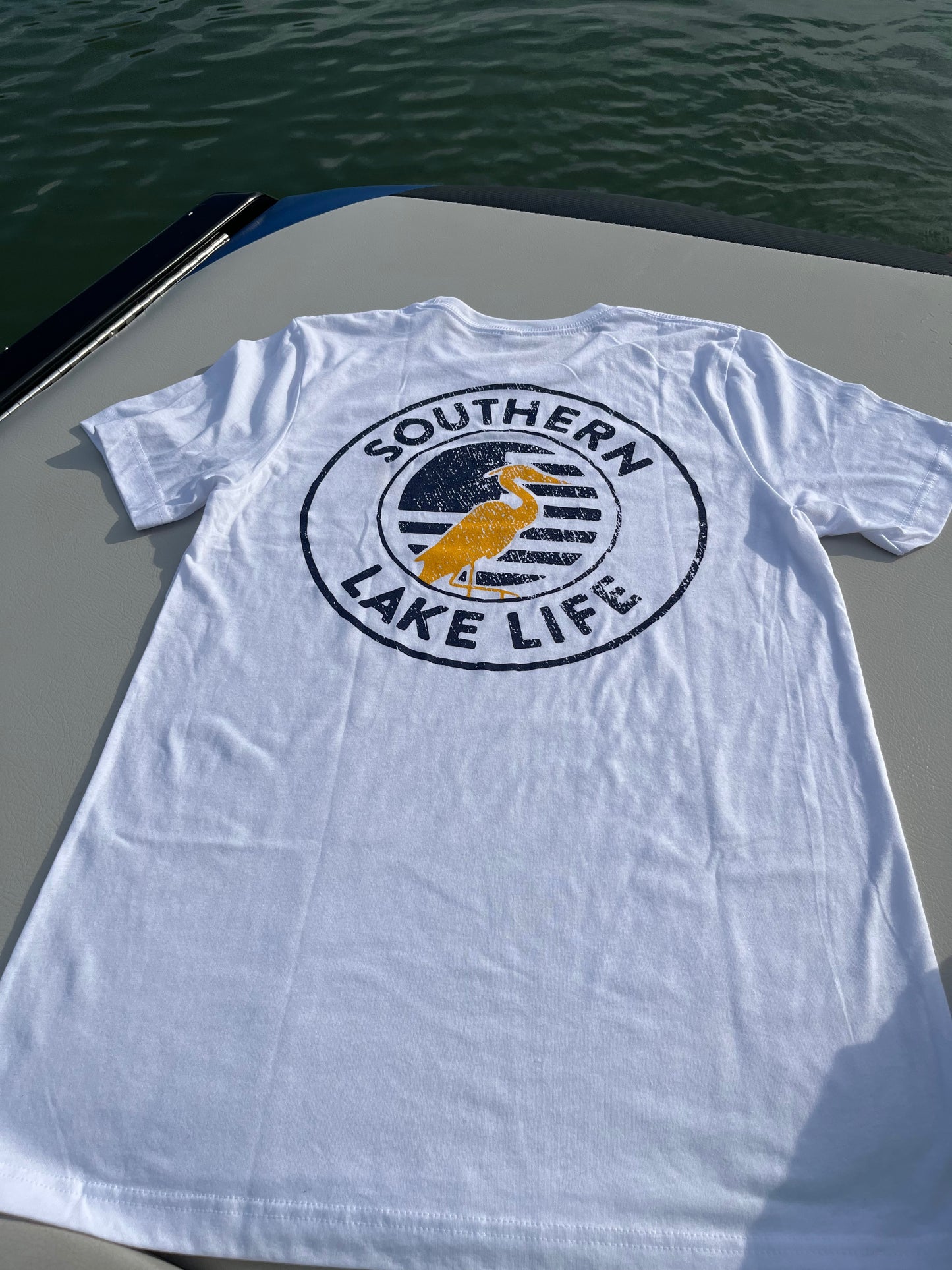 The Southern Lake Life: Circle Logo - Short Sleeve - White