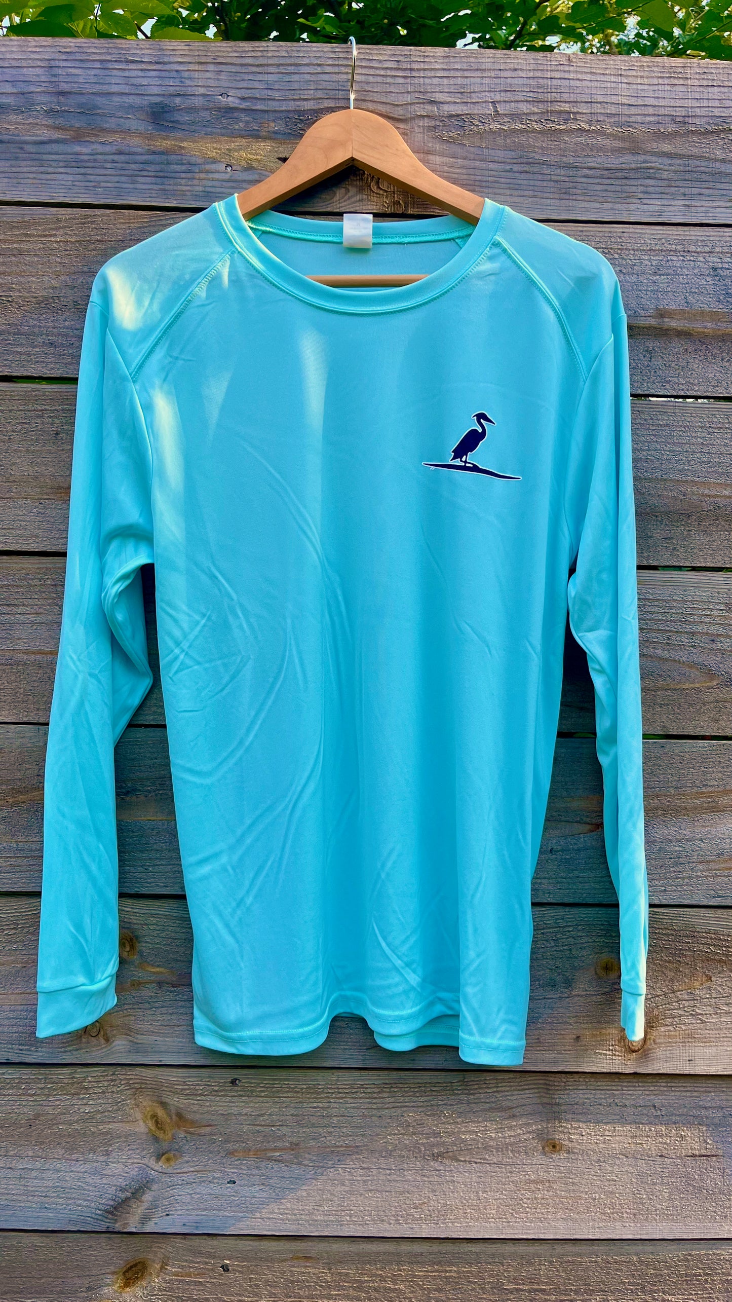 The Southern Lake Life: Diamond Logo Performance Long Sleeve - Aqua Blue