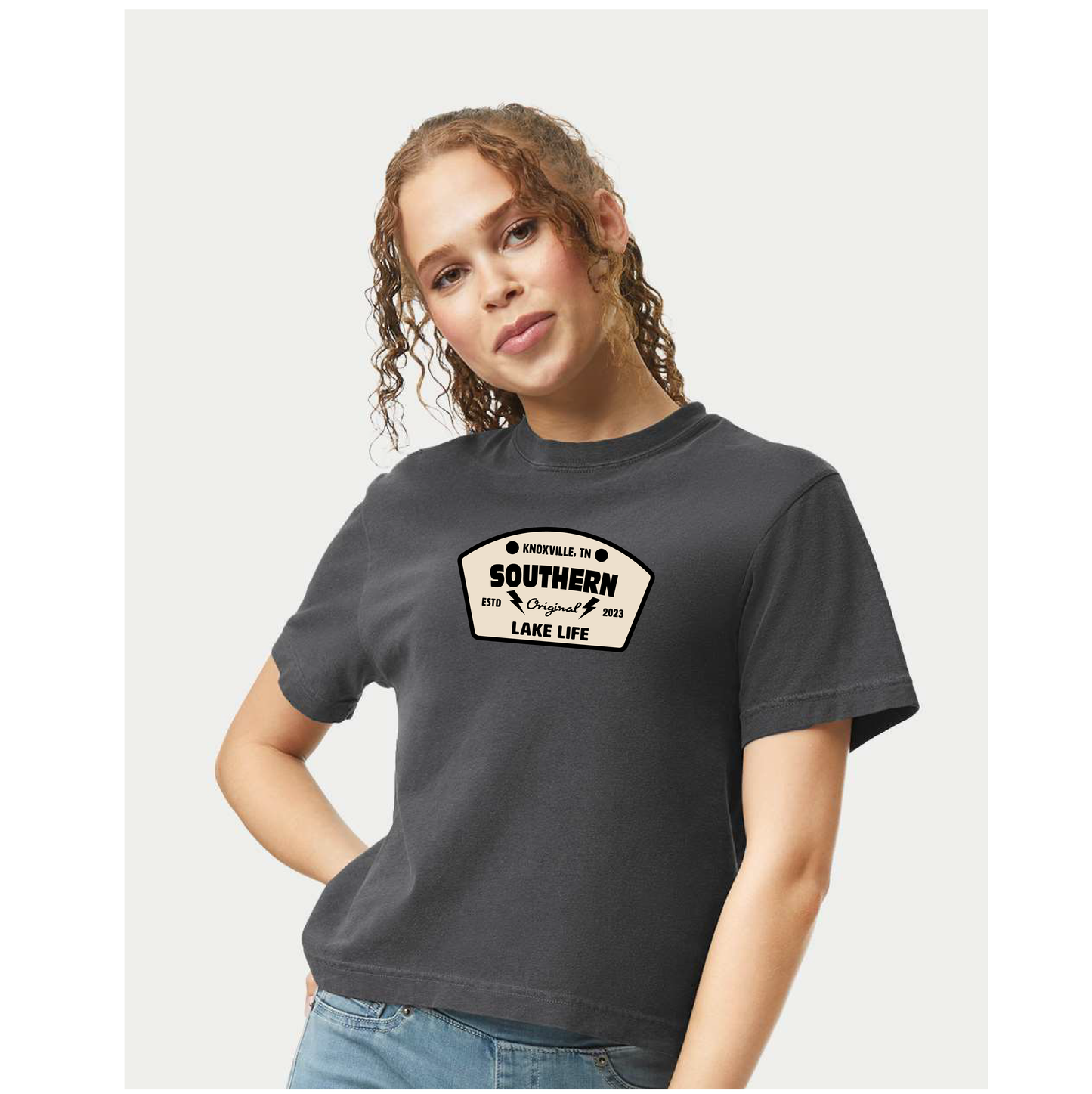 LADIES OLD SKOOL BOX TEE