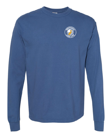 The Southern Lake Life - Circle Logo - Navy Blue - Long Sleeve
