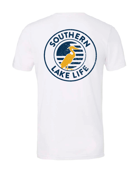 The Southern Lake Life: Circle Logo - Short Sleeve - White