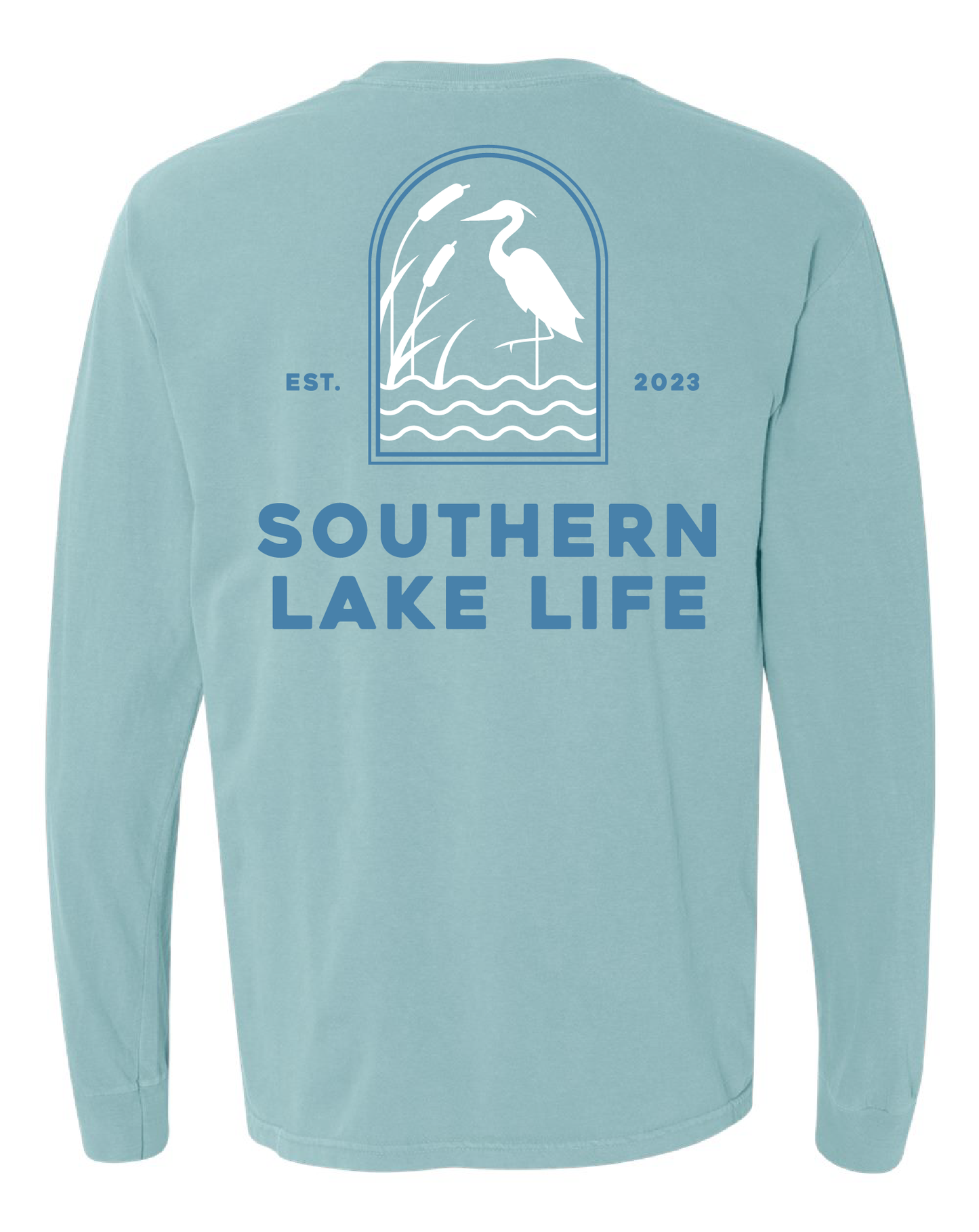 The Southern Lake Life: Heron Arch - Long Sleeve - Chalky Mint
