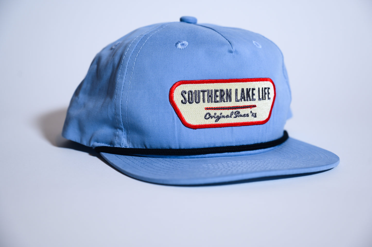 The Southern Lake Life: PATCH SKY BLUE ROPE HAT