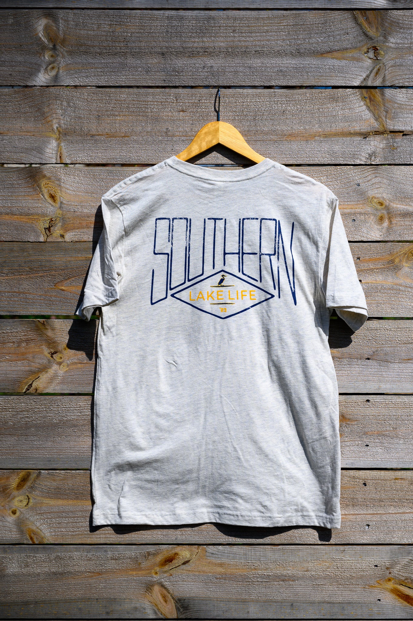 The Southern Lake Life - Diamond Logo - Short Sleeve - Heather Stone