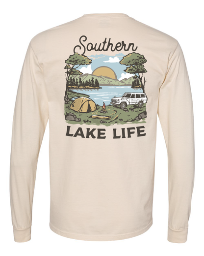 The Southern Lake Life - Camp - Long Sleeve - Ivory